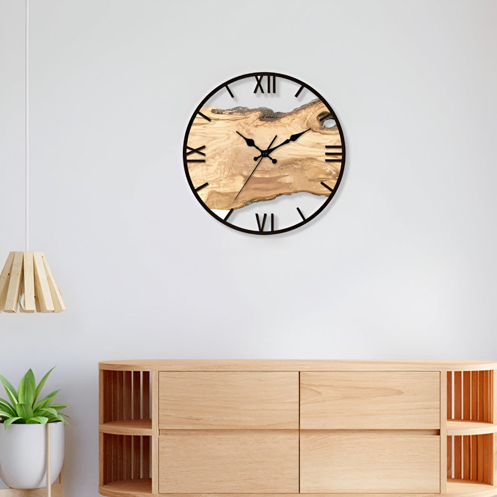 Klar Akryl Väggklocka - Modern Minimalistisk Design