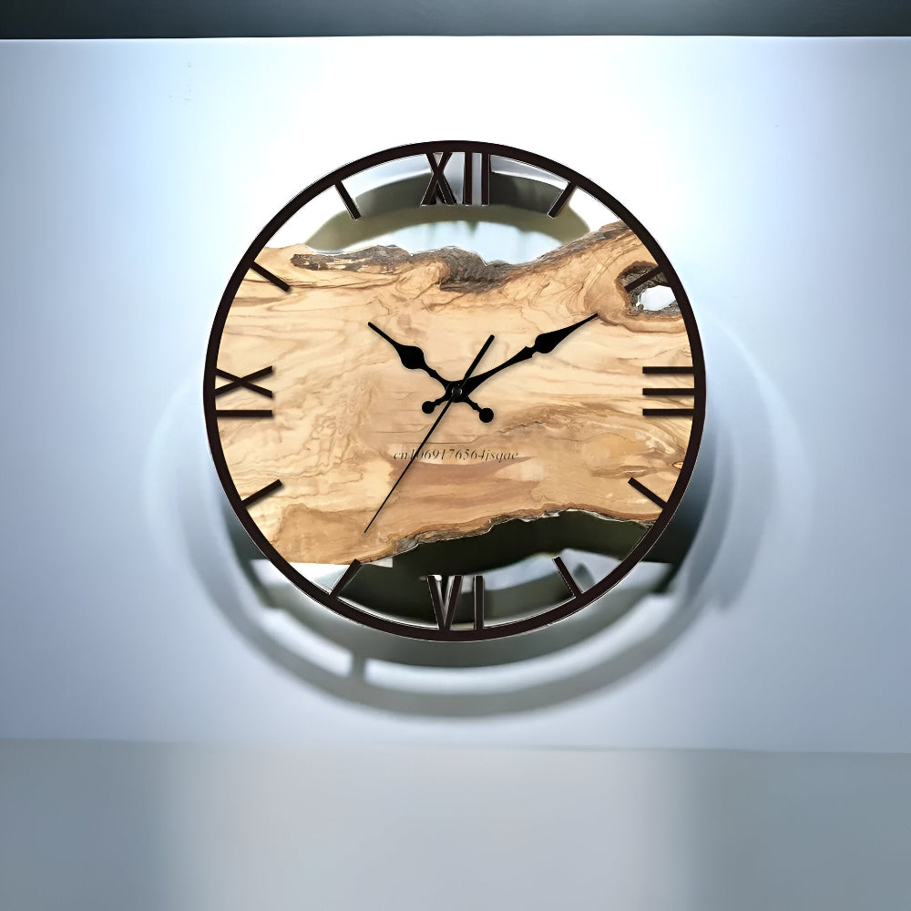 Klar Akryl Väggklocka - Modern Minimalistisk Design
