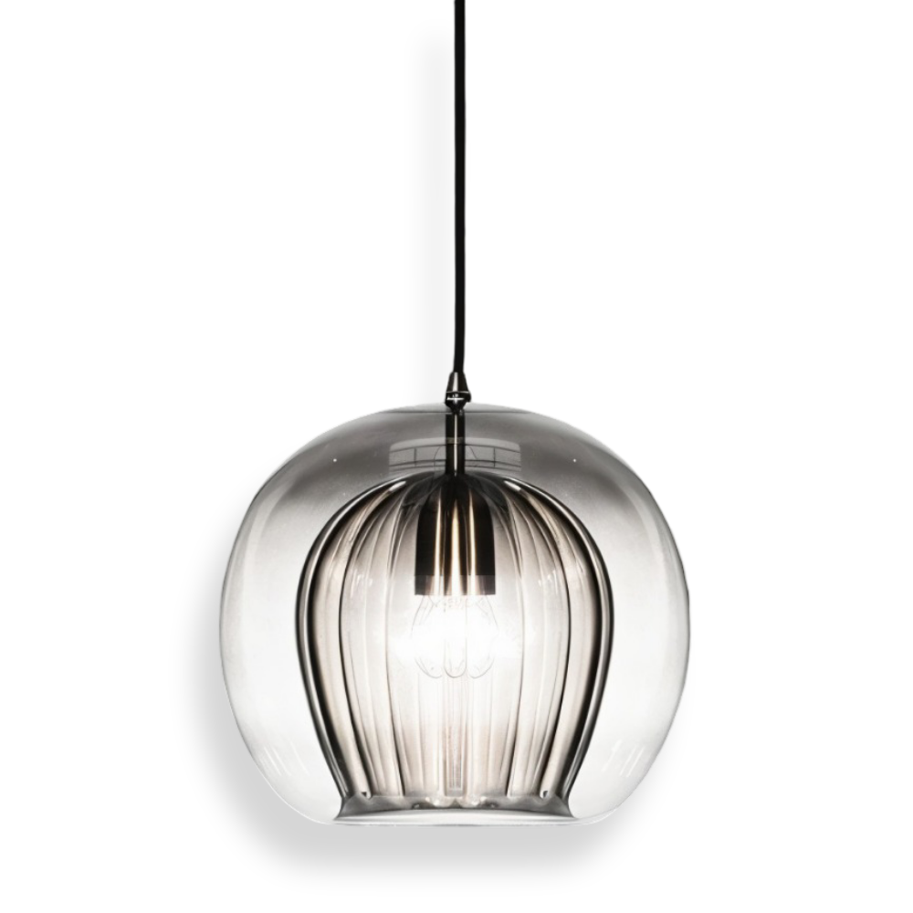 ClearLuxe Glas Pendellampa - Vintage Hänglampor Vardagsrum - Klotformad Lampa
