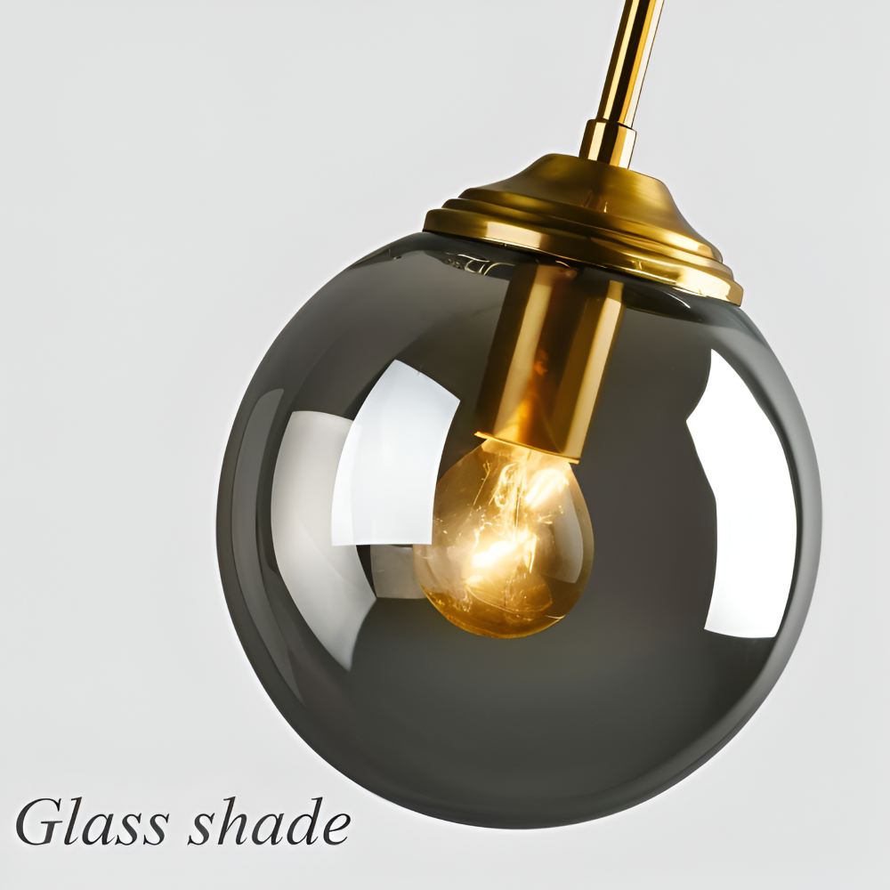 ClearOrb Vägglampa - Glas Vägglampa - Metall Vägglampa Design - Retro Industri Vägglampor LED
