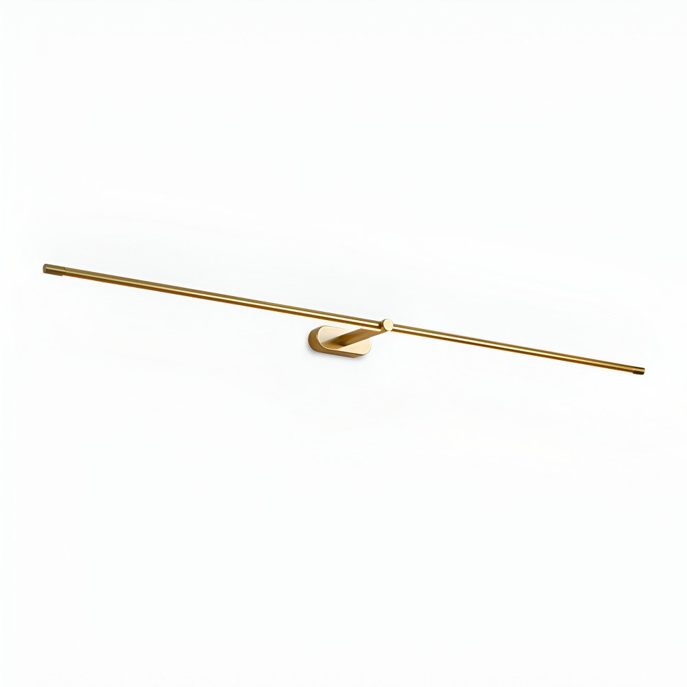 Trådlös uppladdningsbar LED-vägglampa – svart/guld – modern, smal design i tre längder
