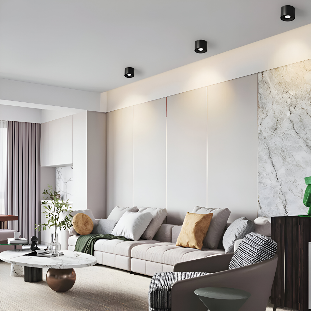 CylinFlex Spotlights - Minimalistiska 360° Rotera LED Downlights