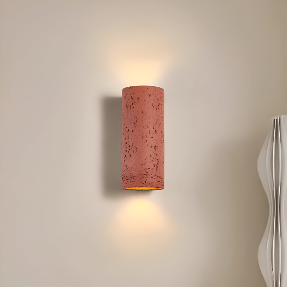 Cylinder Tube Vägglampa - Wabi Sabi Stone Väggskena - Väggstrålkastare LED Belysning