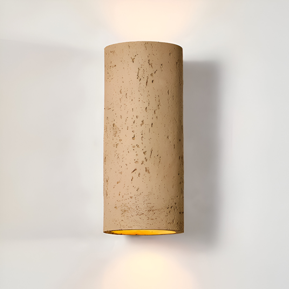 Cylinder Tube Vägglampa - Wabi Sabi Stone Väggskena - Väggstrålkastare LED Belysning