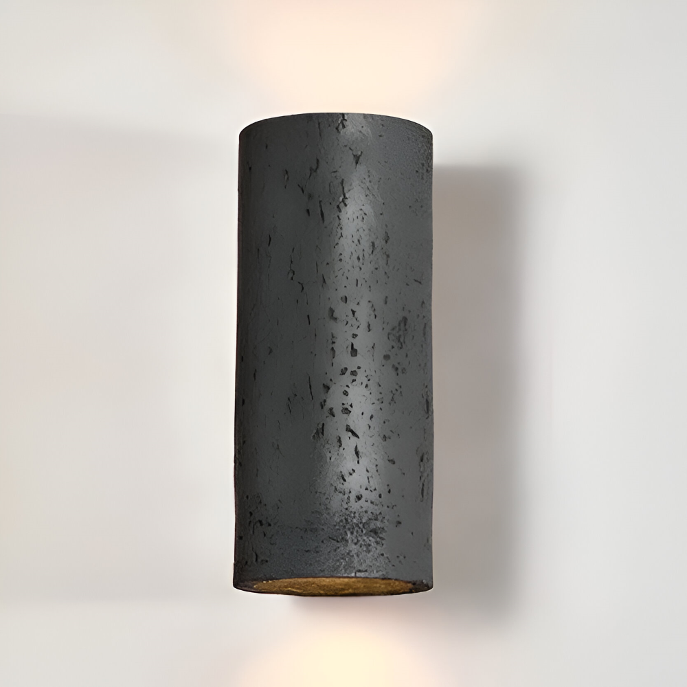 Cylinder Tube Vägglampa - Wabi Sabi Stone Väggskena - Väggstrålkastare LED Belysning