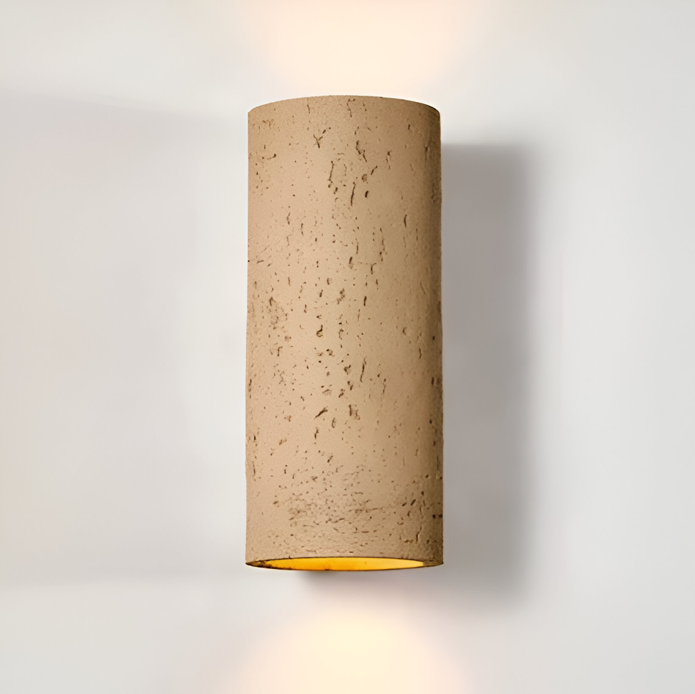 Cylinder Tube Vägglampa - Wabi Sabi Stone Väggskena - Väggstrålkastare LED Belysning