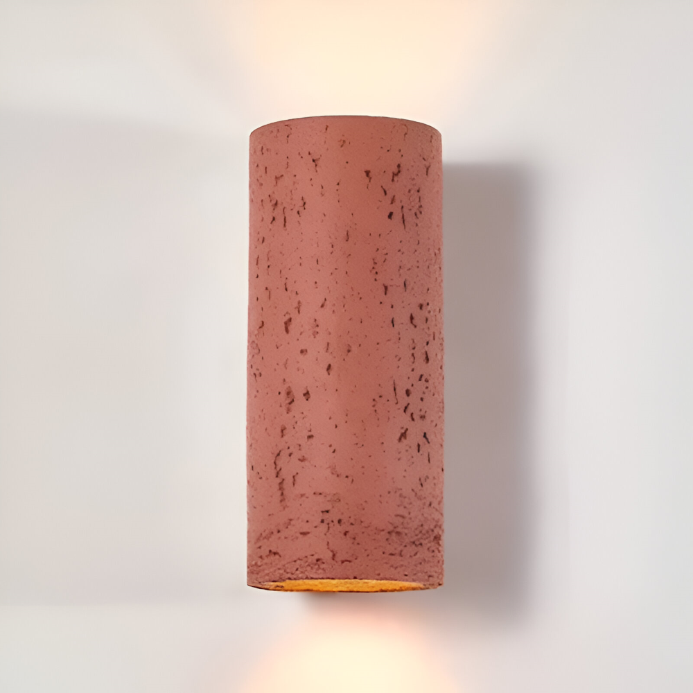Cylinder Tube Vägglampa - Wabi Sabi Stone Väggskena - Väggstrålkastare LED Belysning