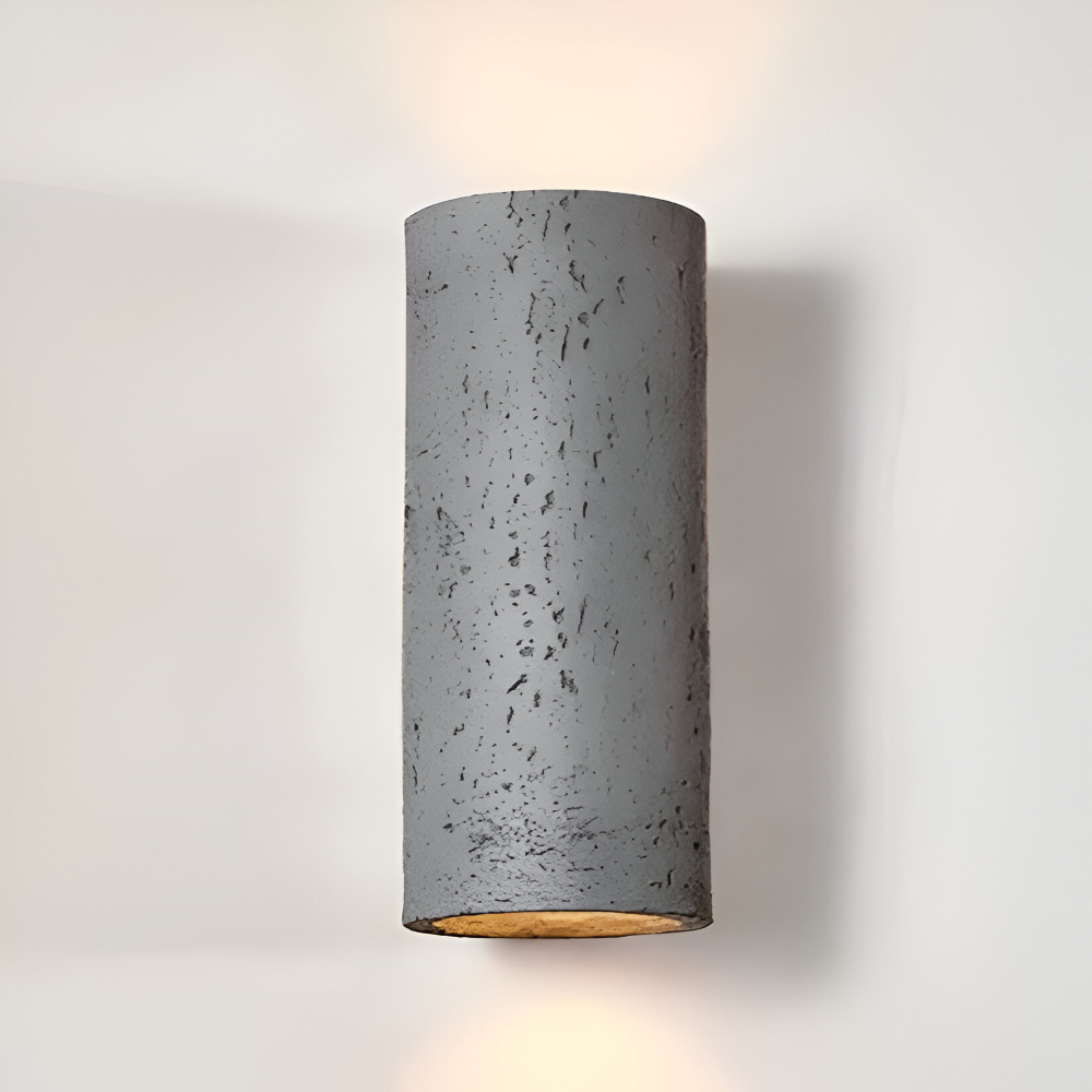 Cylinder Tube Vägglampa - Wabi Sabi Stone Väggskena - Väggstrålkastare LED Belysning