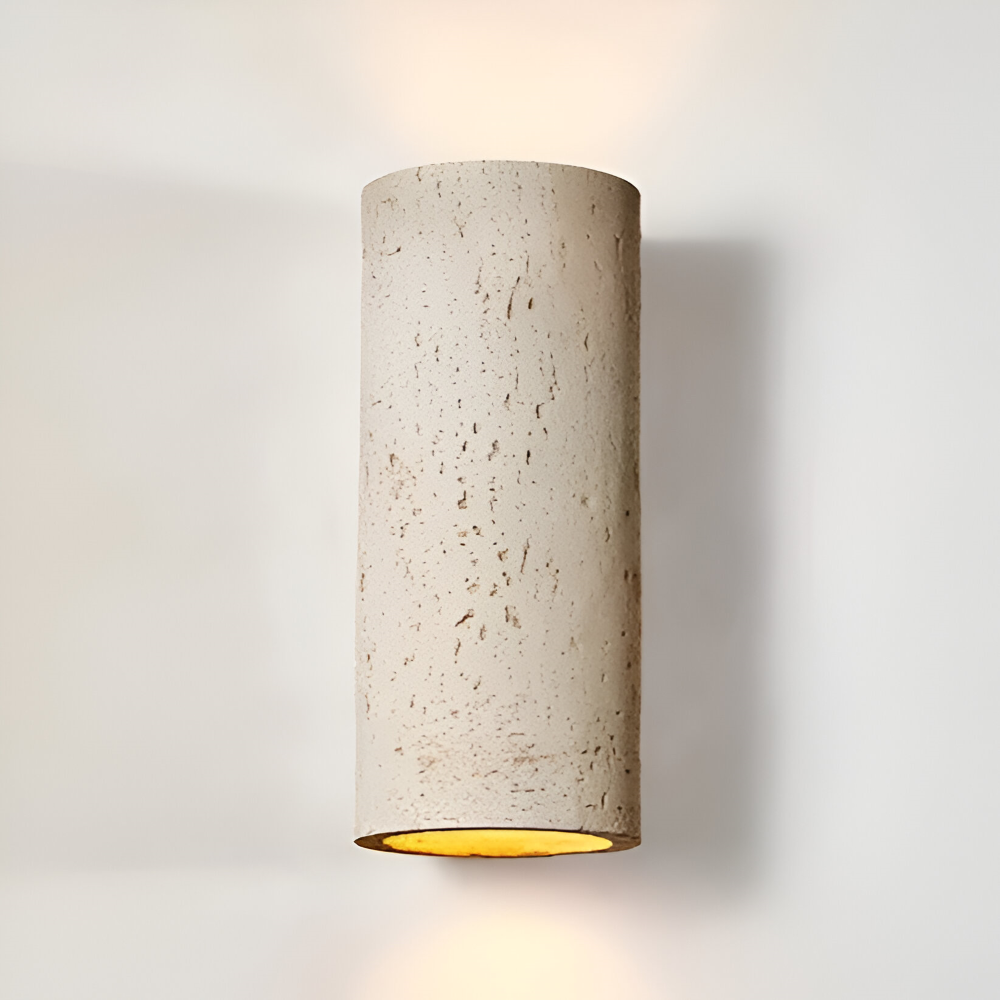 Cylinder Tube Vägglampa - Wabi Sabi Stone Väggskena - Väggstrålkastare LED Belysning