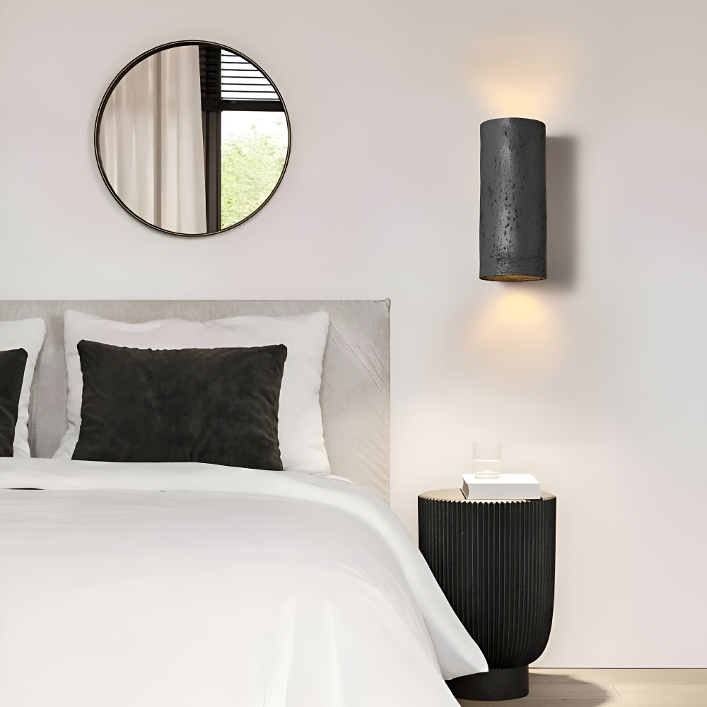 Cylinder Tube Vägglampa - Wabi Sabi Stone Väggskena - Väggstrålkastare LED Belysning