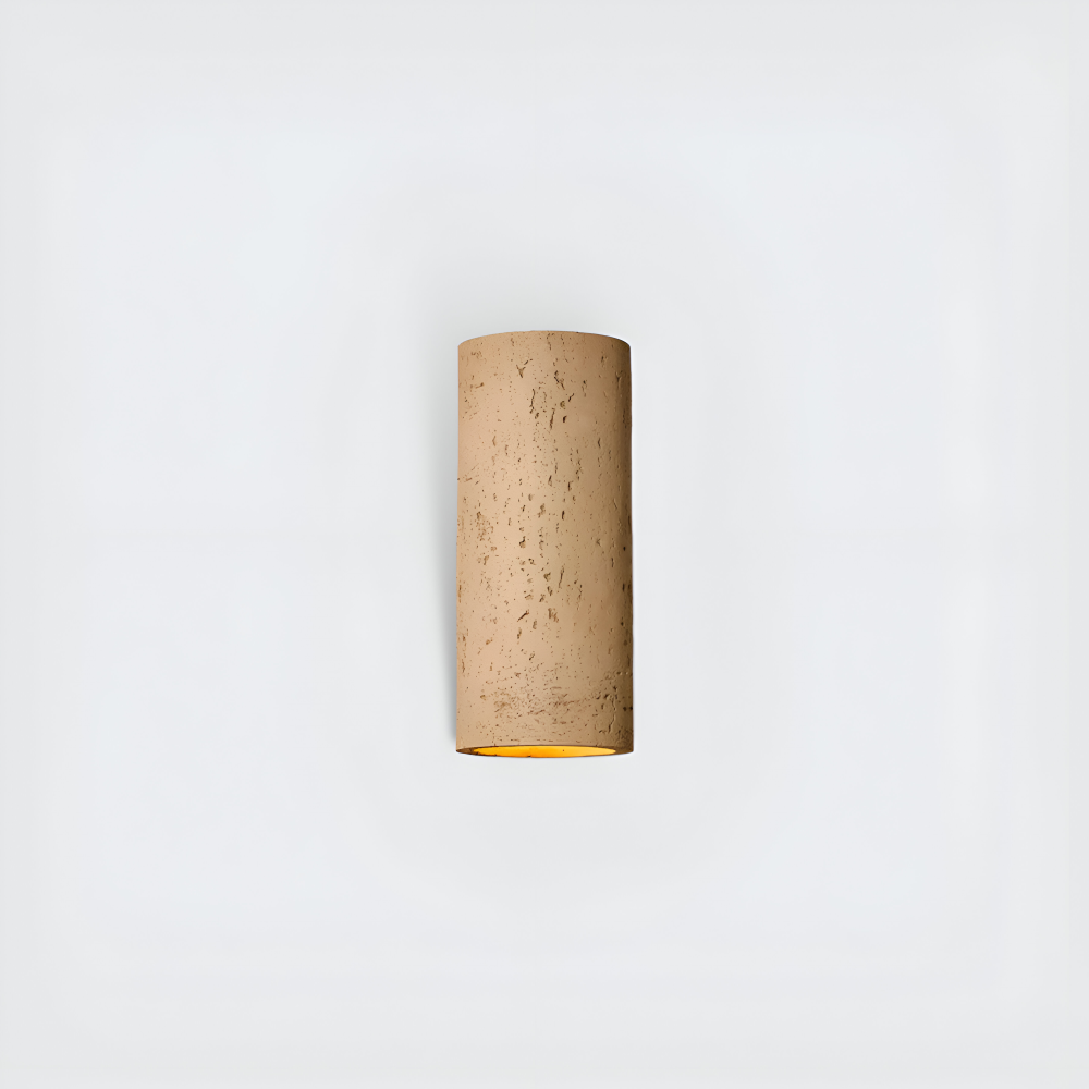 Cylinder Tube Vägglampa - Wabi Sabi Stone Väggskena - Väggstrålkastare LED Belysning