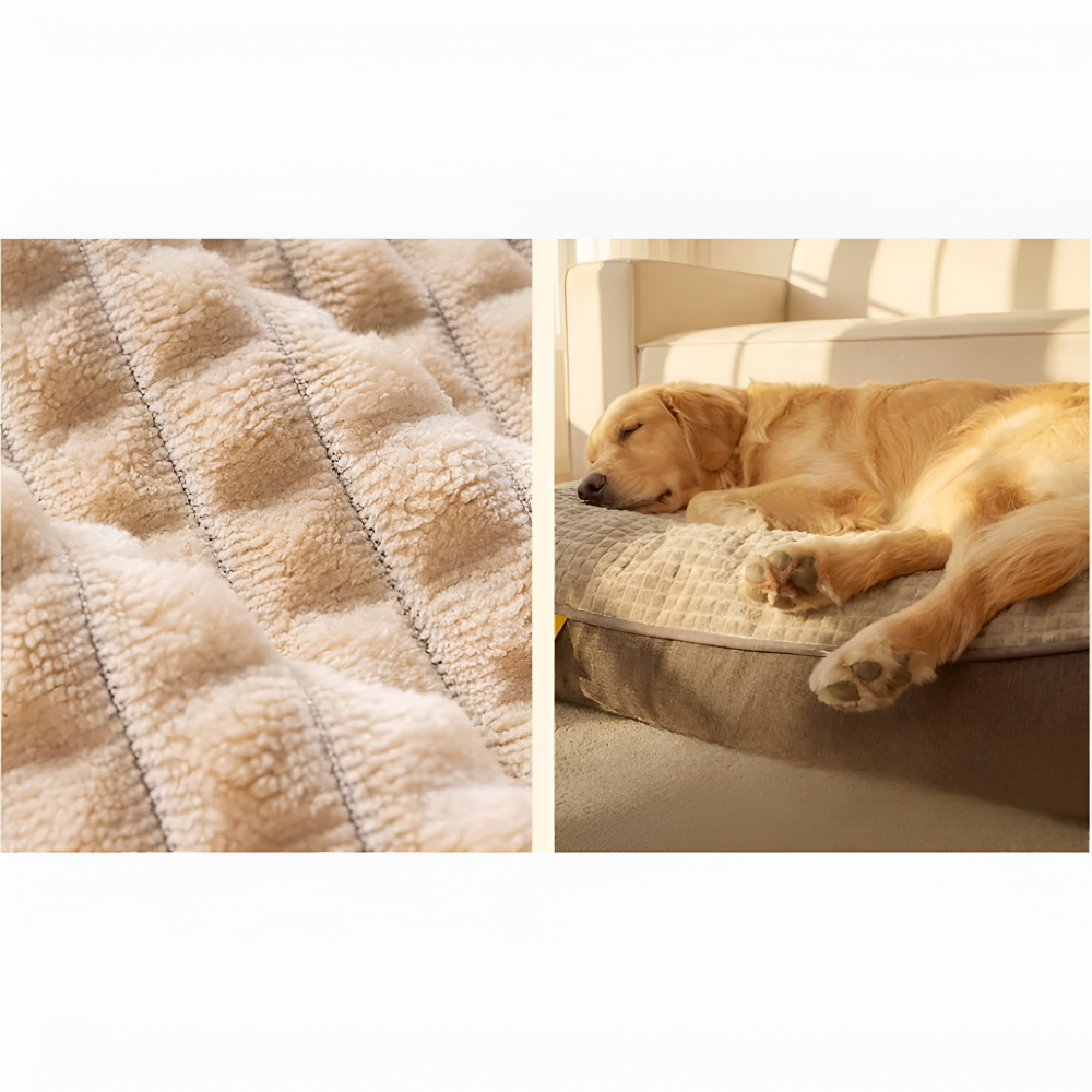 Anti-stress Hundbädd - Lugnande – Mjuk stoppning och kant – XL till 3XL