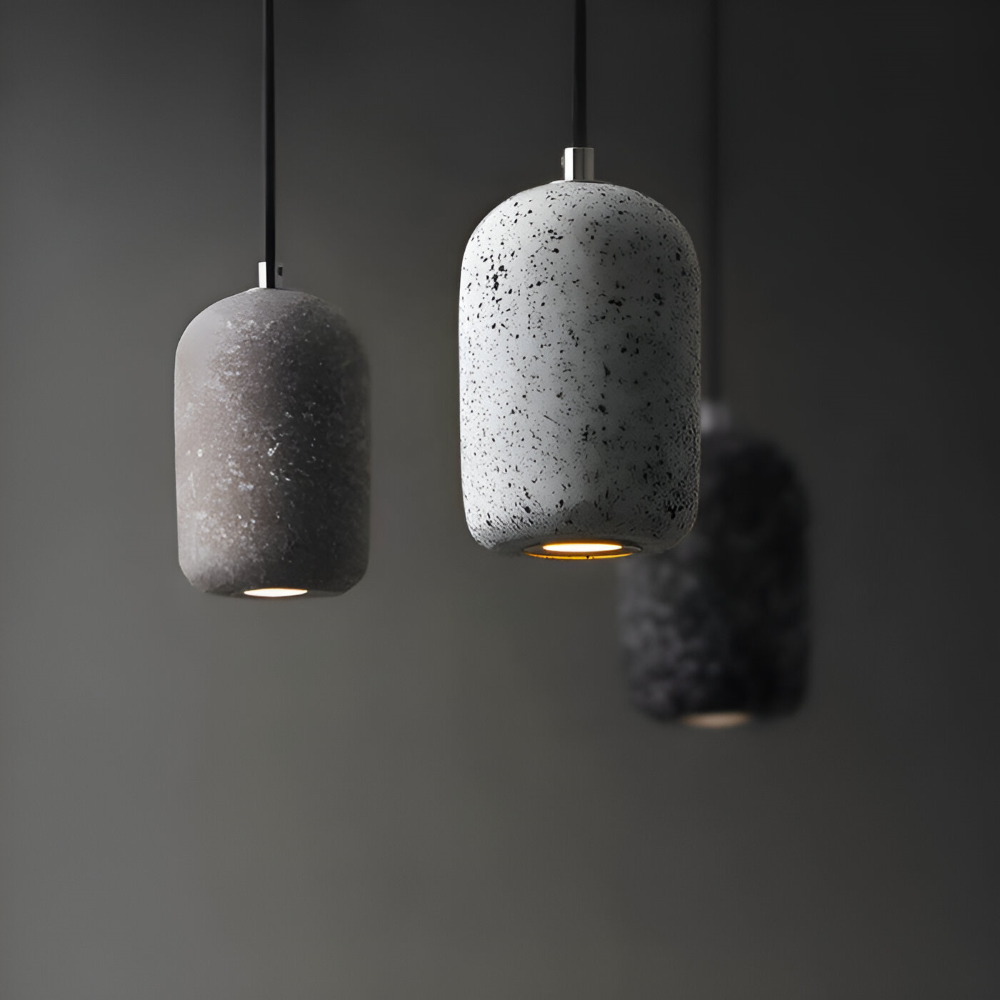 DotPlash Cement Hängande Lampor - Stilig Nordisk LED Hänglampa - Drop Lights Kök