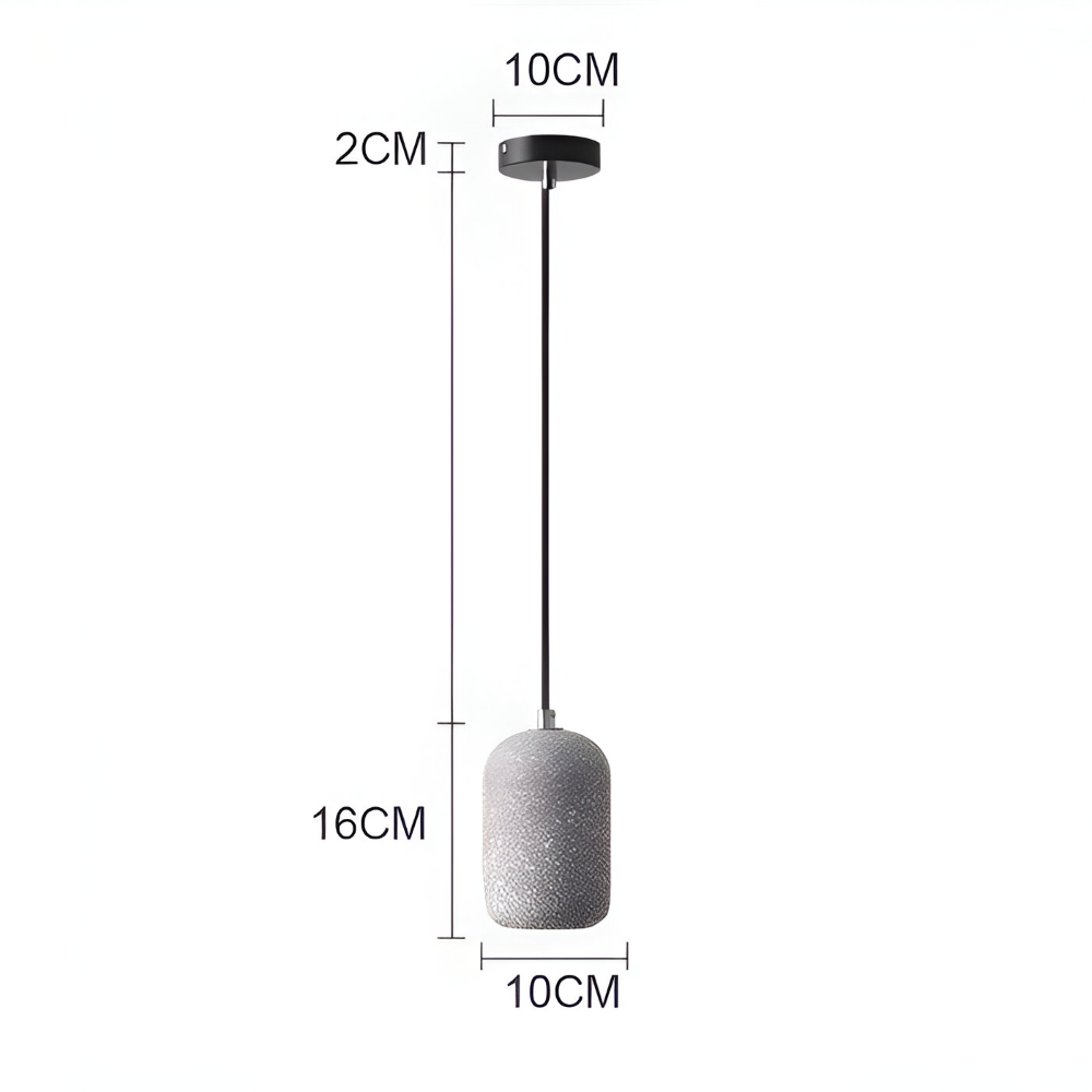 DotPlash Cement Hängande Lampor - Stilig Nordisk LED Hänglampa - Drop Lights Kök
