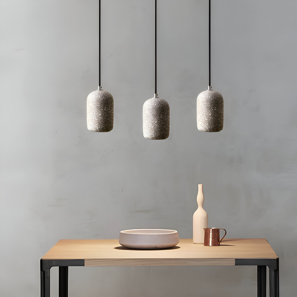 DotPlash Cement Hängande Lampor - Stilig Nordisk LED Hänglampa - Drop Lights Kök