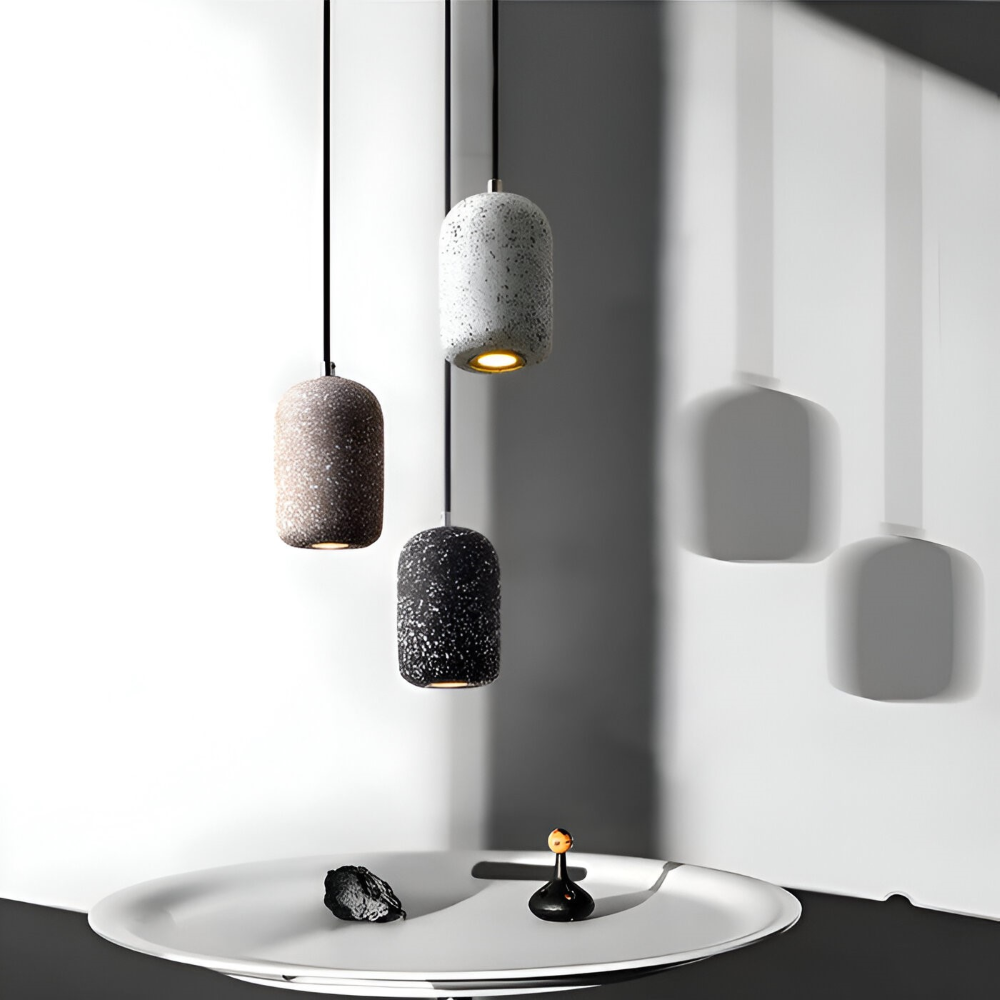 DotPlash Cement Hängande Lampor - Stilig Nordisk LED Hänglampa - Drop Lights Kök