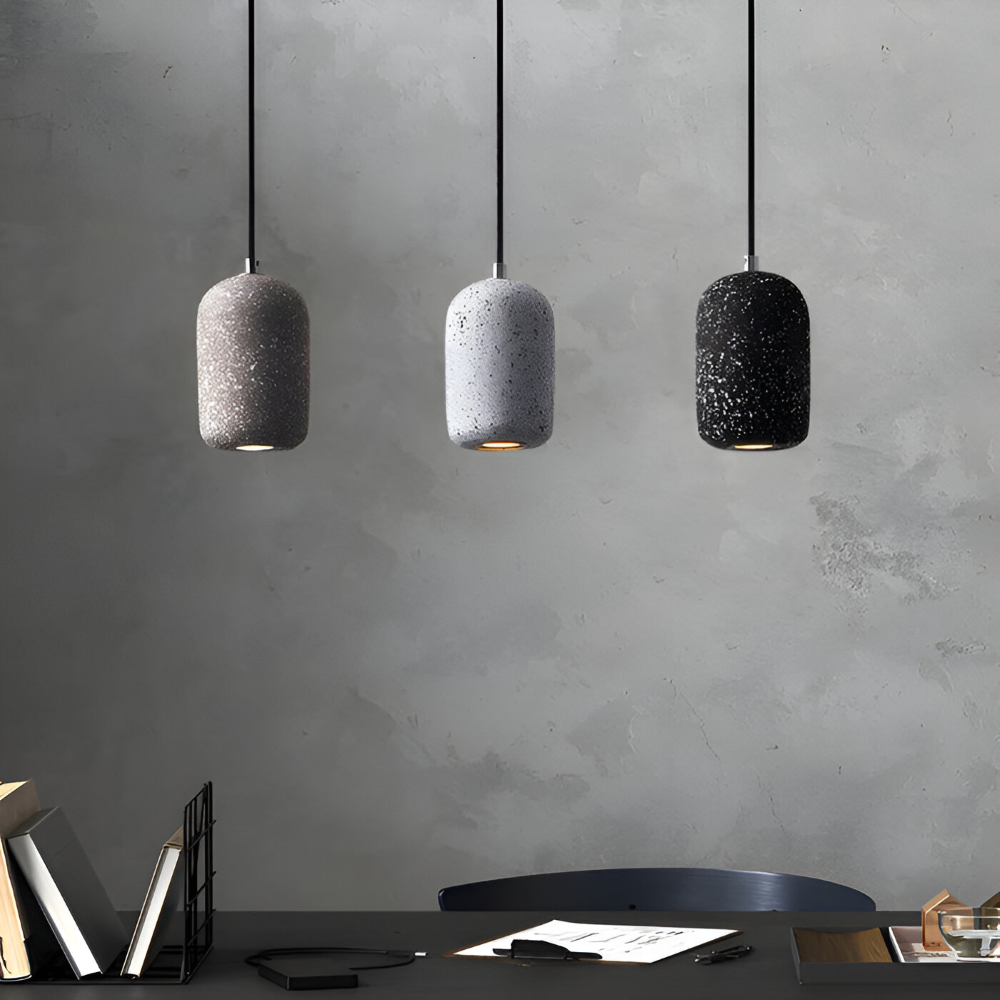 DotPlash Cement Hängande Lampor - Stilig Nordisk LED Hänglampa - Drop Lights Kök