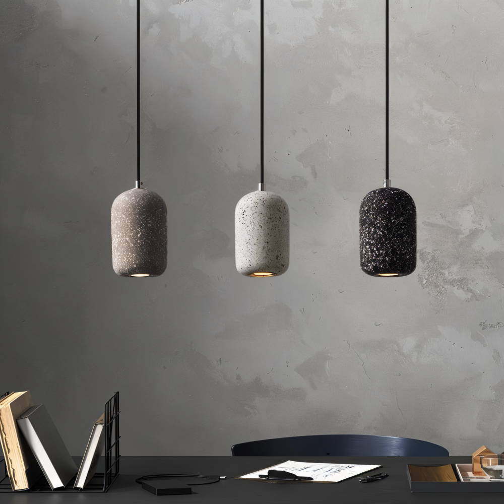 DotPlash Cement Hängande Lampor - Stilig Nordisk LED Hänglampa - Drop Lights Kök