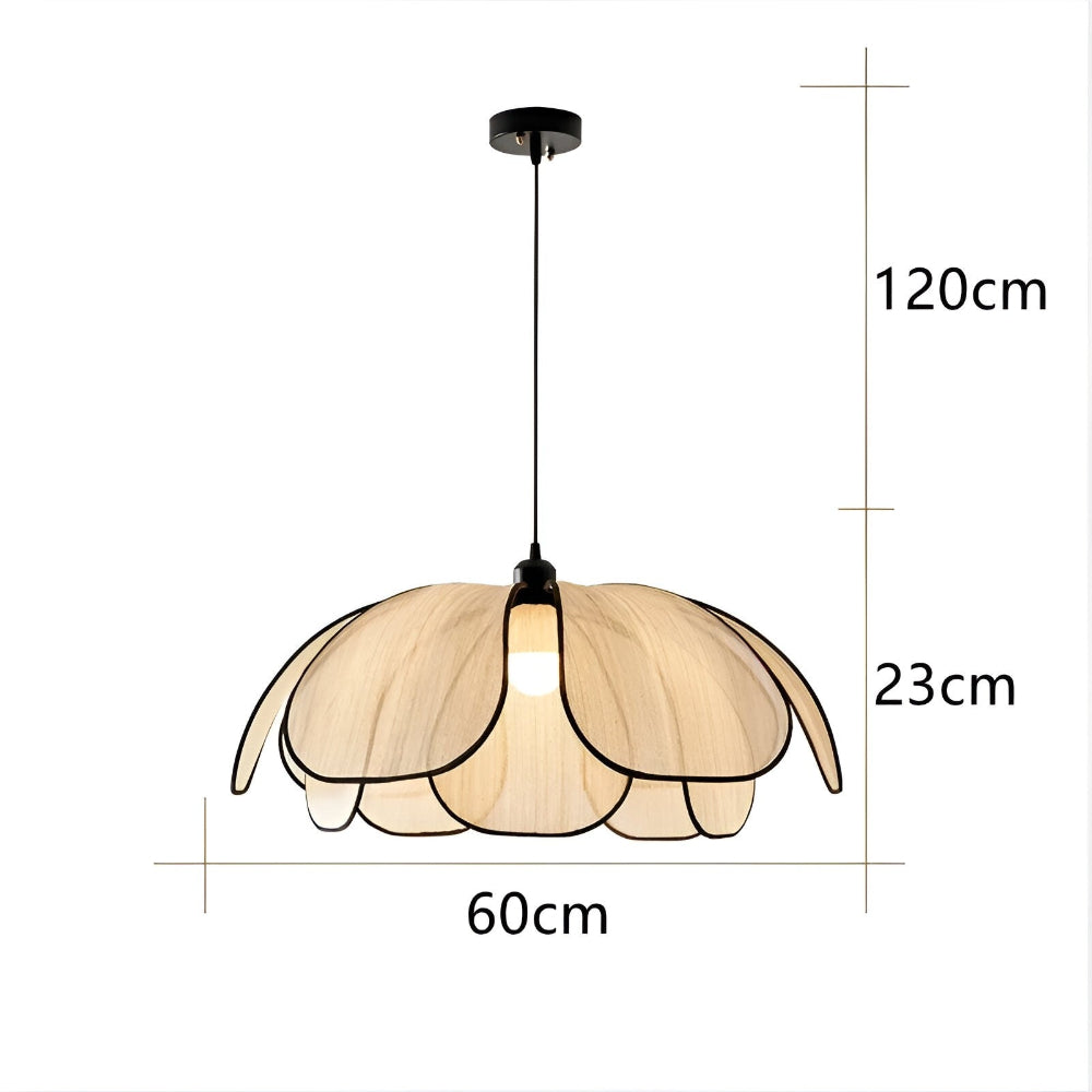 Elegant Svart och Naturlig Wicker Pendellampa med Wabi Sabi Design för Unik Inredning