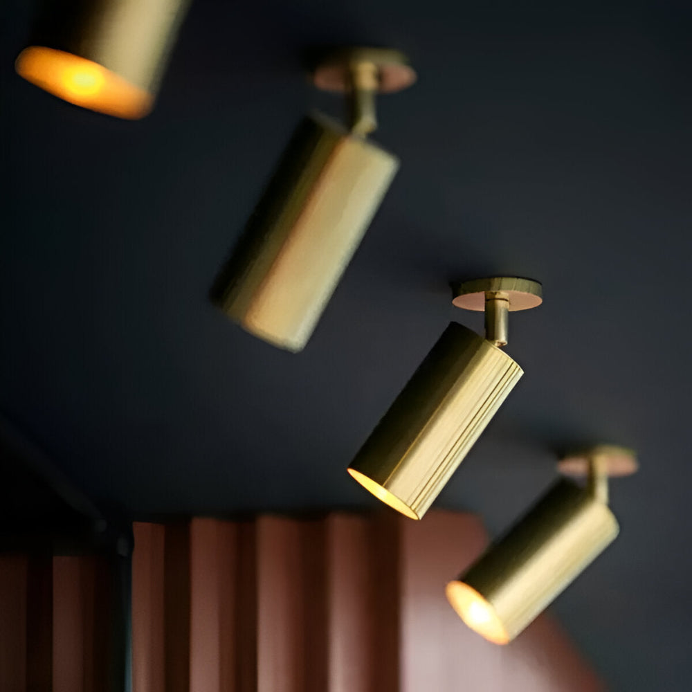 Elegant Mässing Taklampa - Zen-inspirerad LED Taklampa