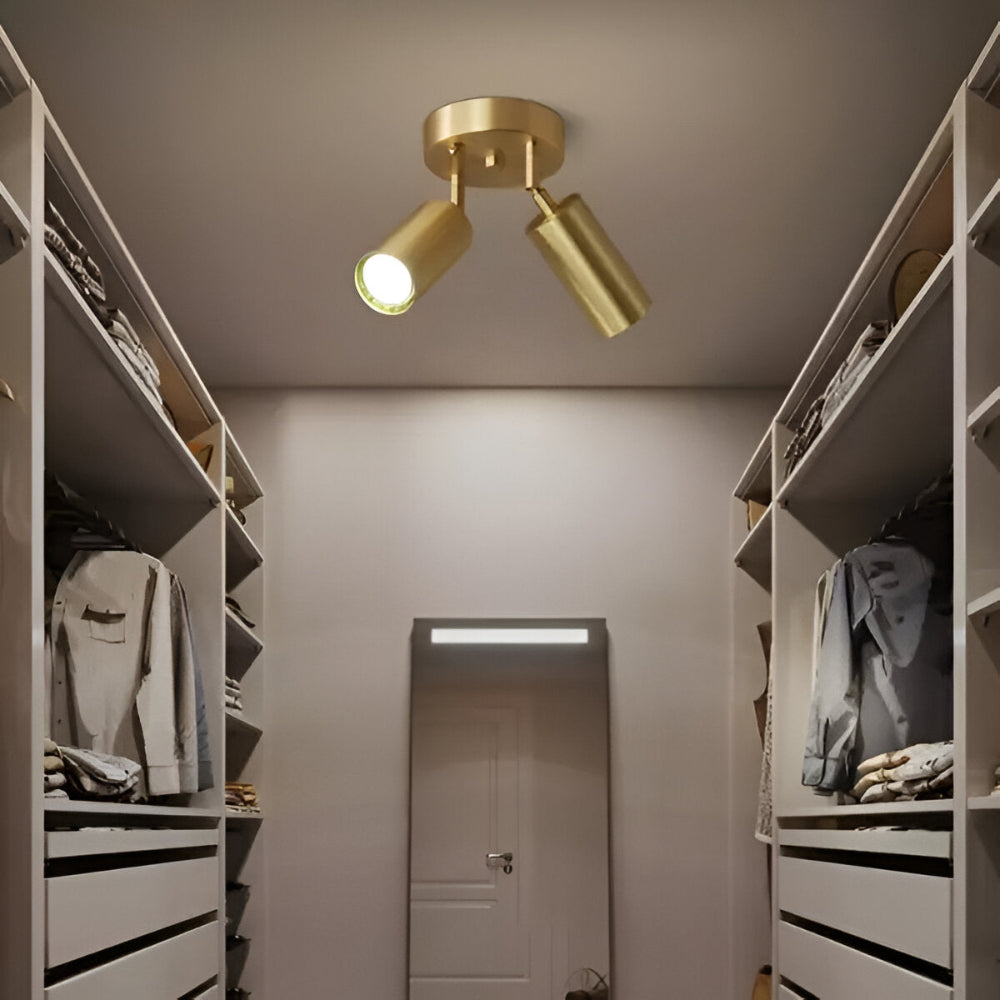 Elegant Mässing Taklampa - Zen-inspirerad LED Taklampa