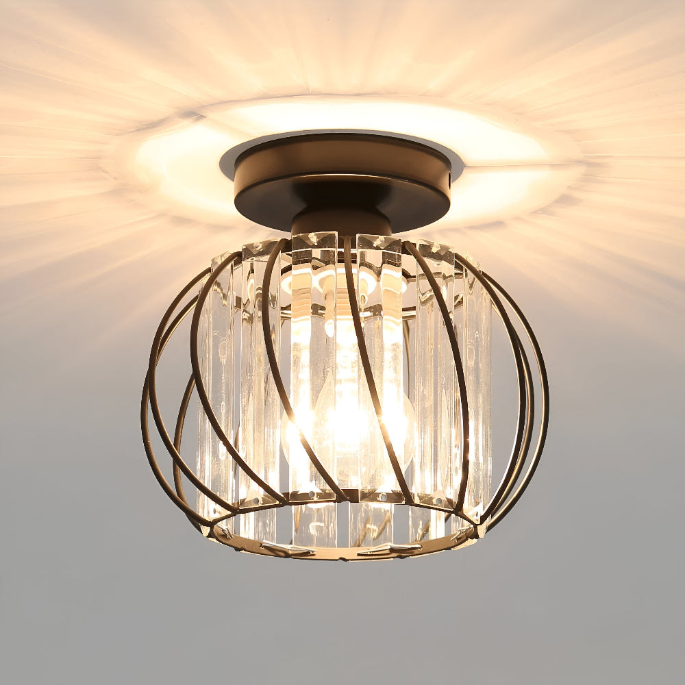 Elegant Skandinavisk Stil Glas Taklampa för Korridorer