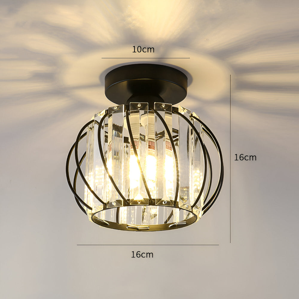Elegant Skandinavisk Stil Glas Taklampa för Korridorer