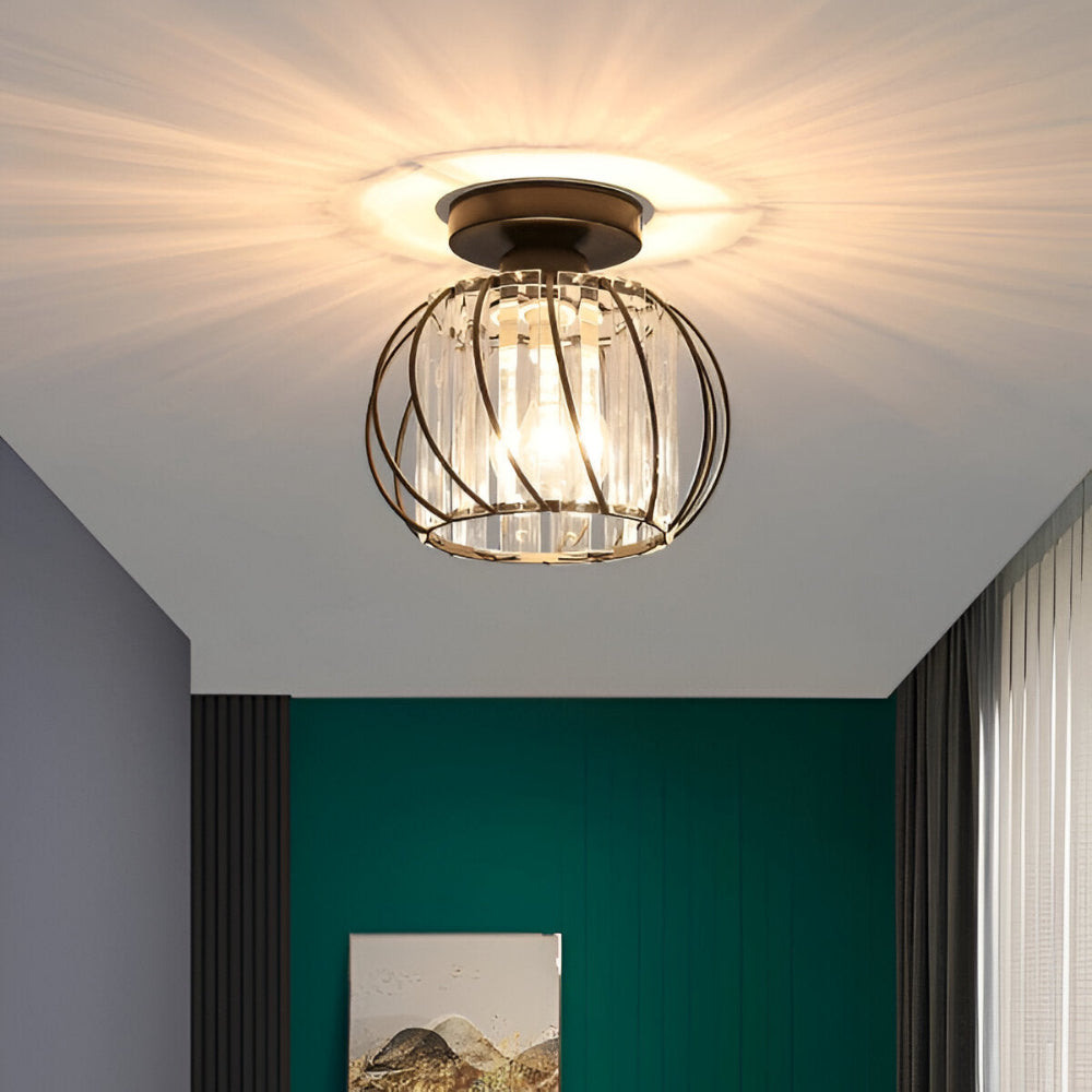 Elegant Skandinavisk Stil Glas Taklampa för Korridorer