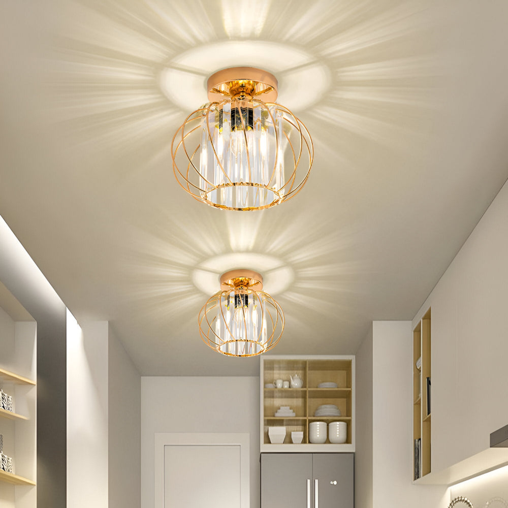 Elegant Skandinavisk Stil Glas Taklampa för Korridorer
