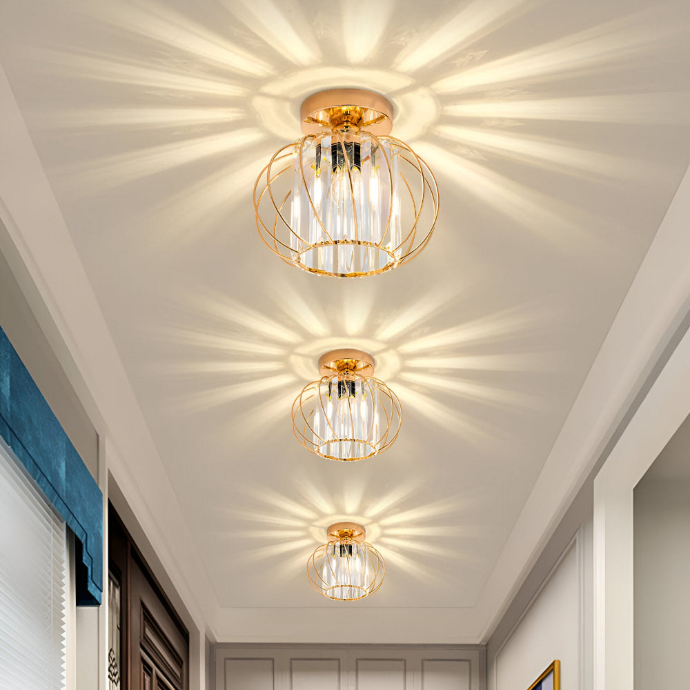 Elegant Skandinavisk Stil Glas Taklampa för Korridorer