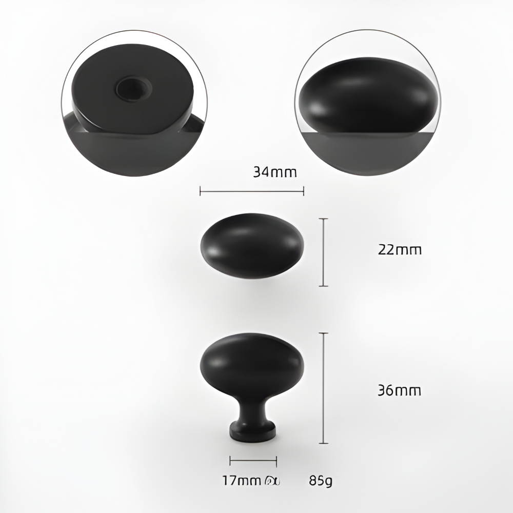 Eleganta Massiva Messingskåpsknoppar - Premium Italienskt Hantverk