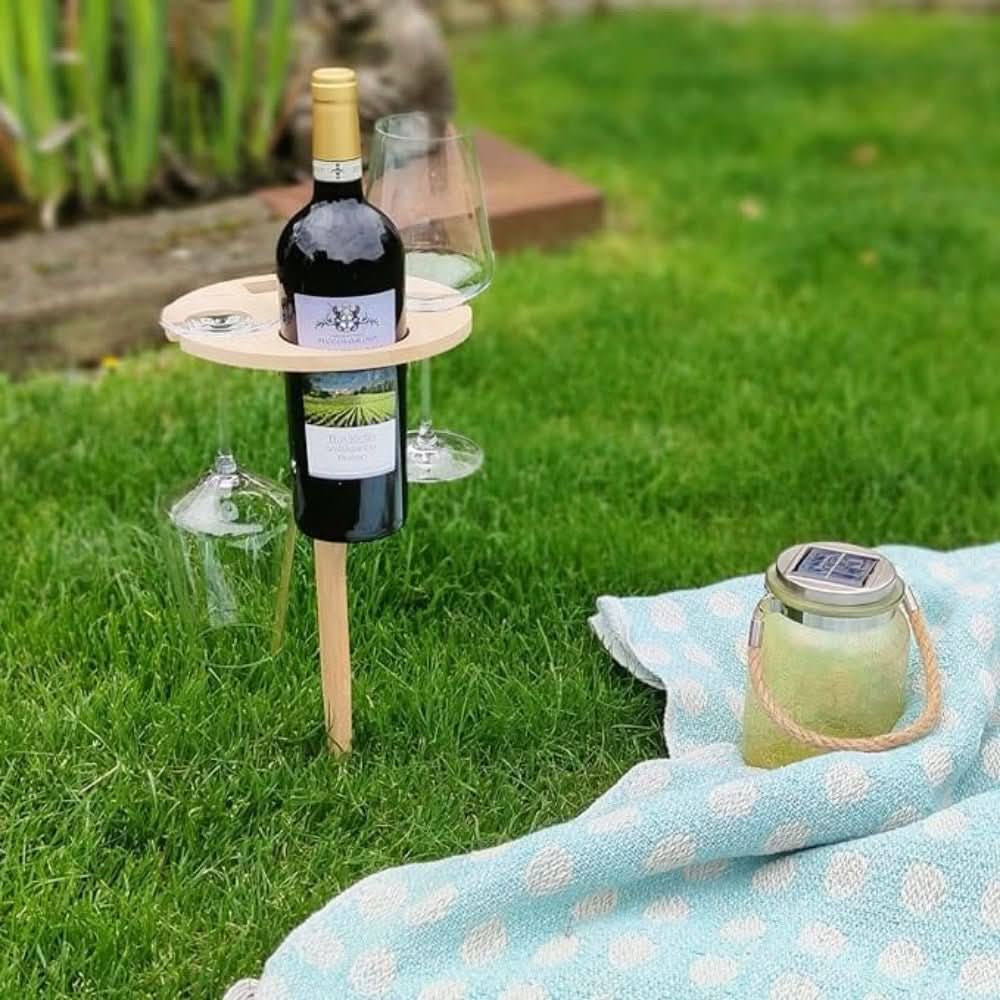 Elegant Bärbart Picknickbord - Högkvalitativt Trä För Trädgårds- Och Utomhusaktiviteter 2