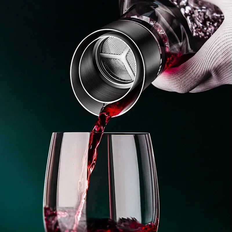Elegant Handgjord Vinkaraff - 1500ml Blyfritt Kristall för Stilfull Bordsdekoration 4