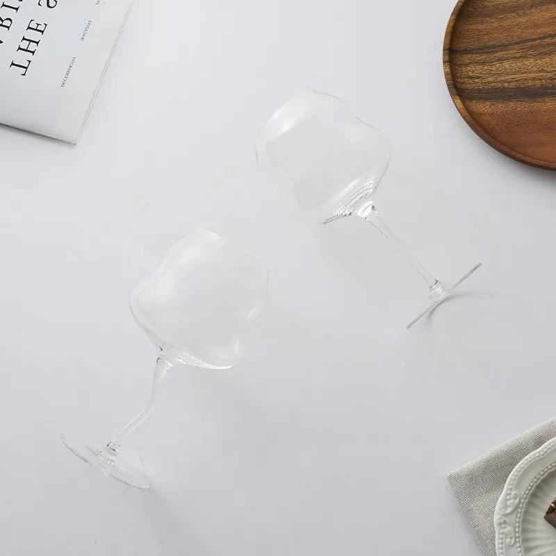 Elegant retro vinglas - böjt glas för cocktails och vin 3