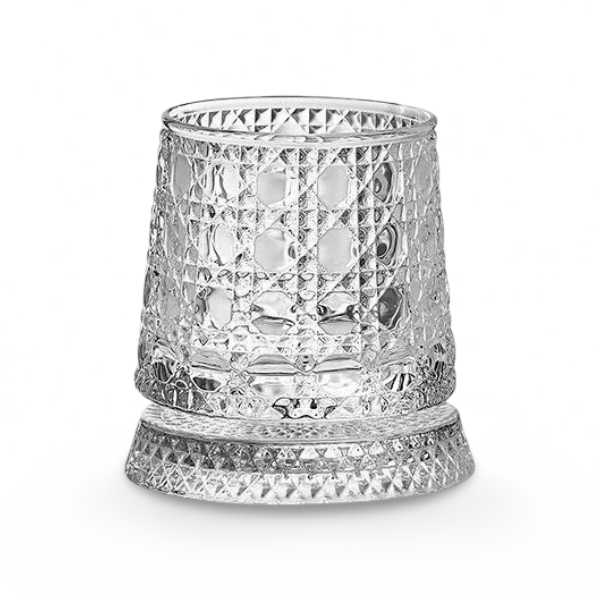 Elegant whiskyglas i kristall - 280 ml Roterande design för elegant njutning 0