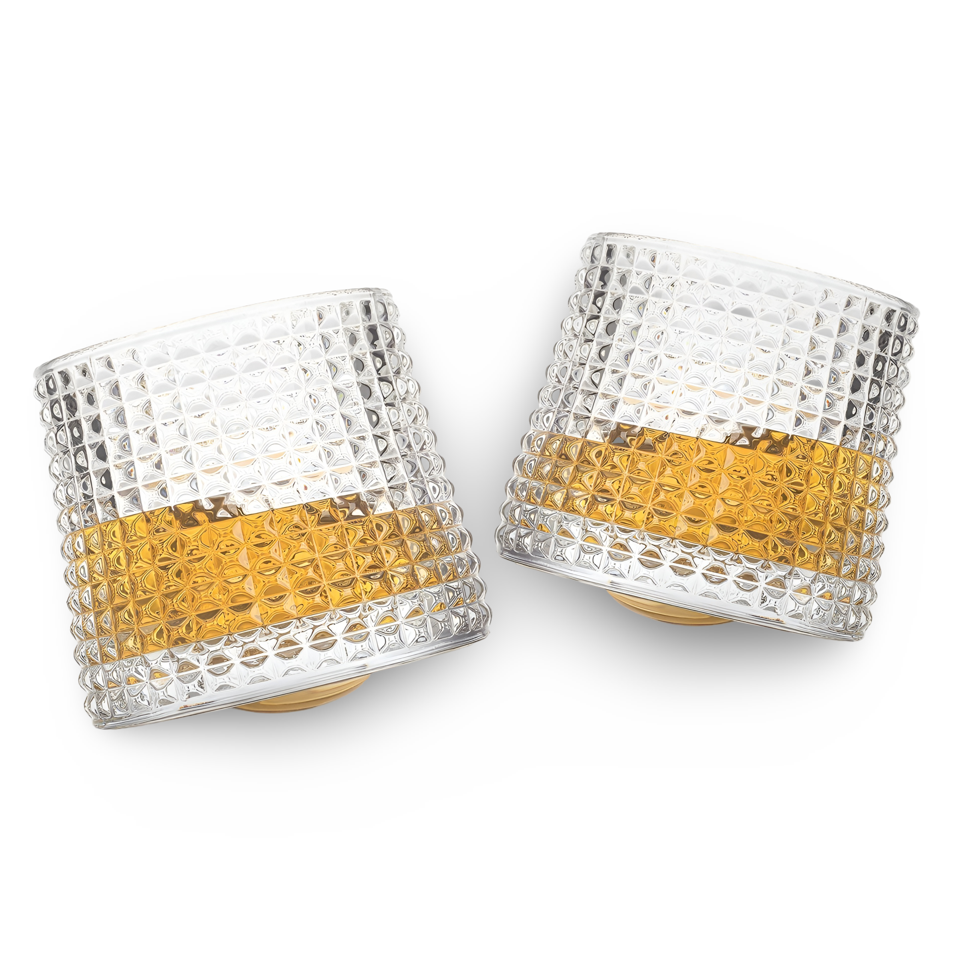 Elegant whiskyglasset - 2 genomskinliga glas för eleganta tillfällen, 160 ml tumblers 0