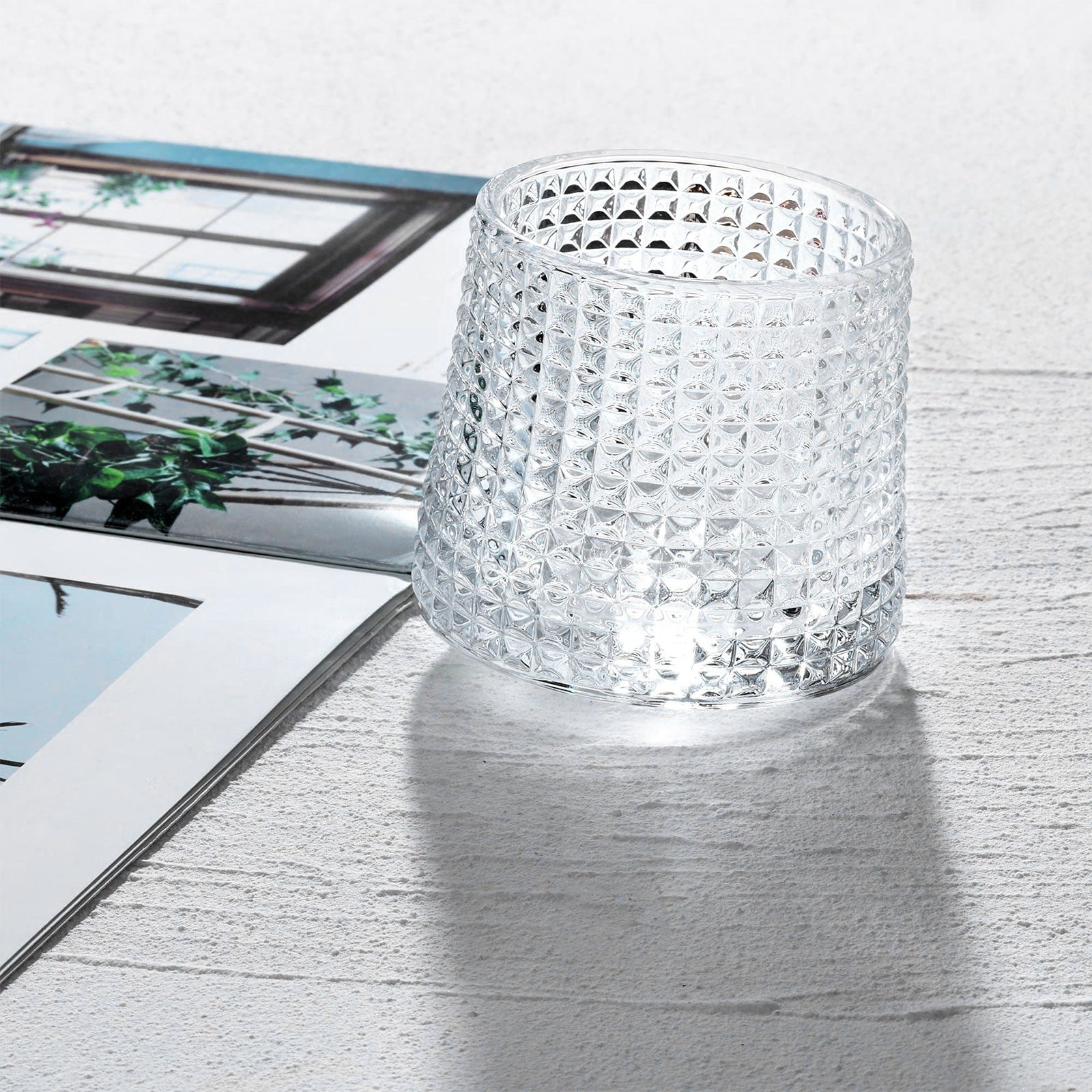 Elegant whiskyglasset - 2 genomskinliga glas för eleganta tillfällen, 160 ml tumblers 1