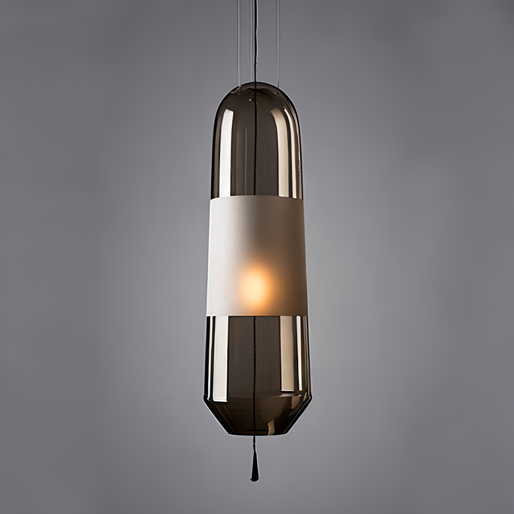 ElonGlass Pendellampa - E14 Sockel, Vintage Hänglampa med Öppet Design