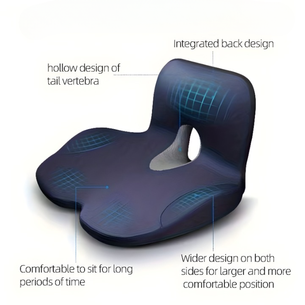 Ergonomiskt Komfort Sittkudde för Förbättrad Hållning och Ryggstöd