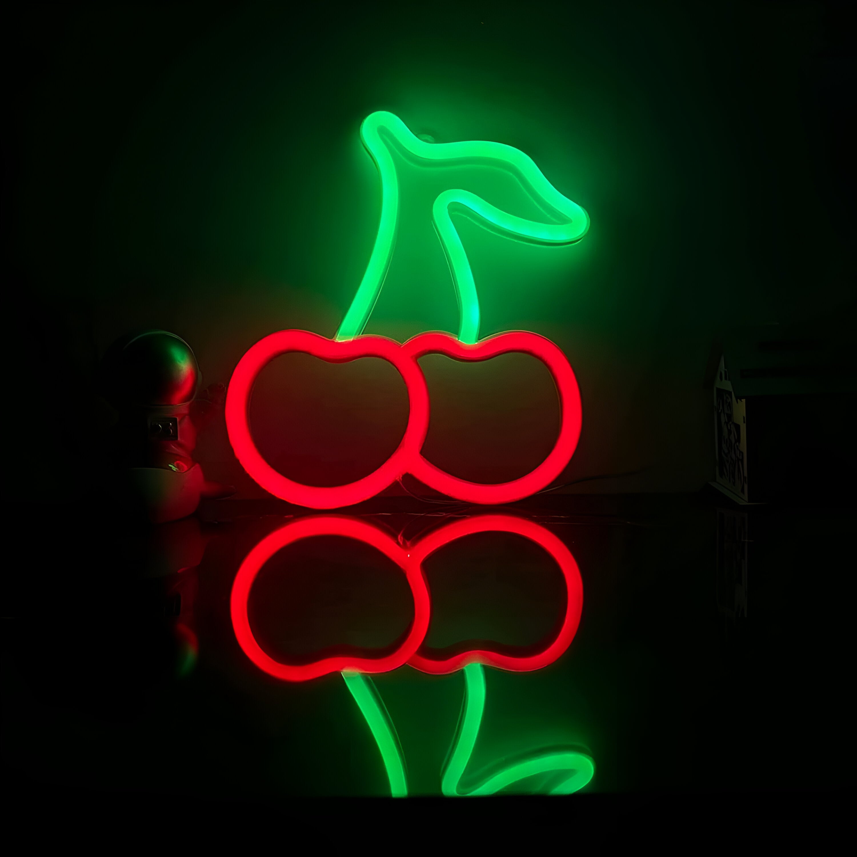 Fastfood Neon Skylt - Färgglad Fast Food Skylt