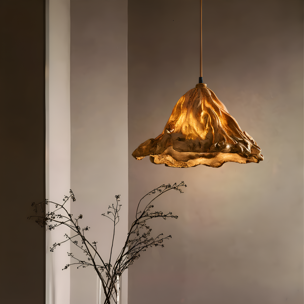 Eldig Pendellampa - Konstnärlig Harz Vulkan Design Hänglampa