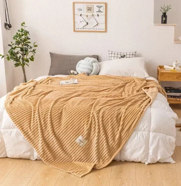 Flanellfilt Mjuk Och Andningsbar För Soffa Och Säng