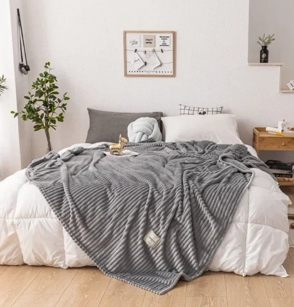 Flanellfilt Mjuk Och Andningsbar För Soffa Och Säng