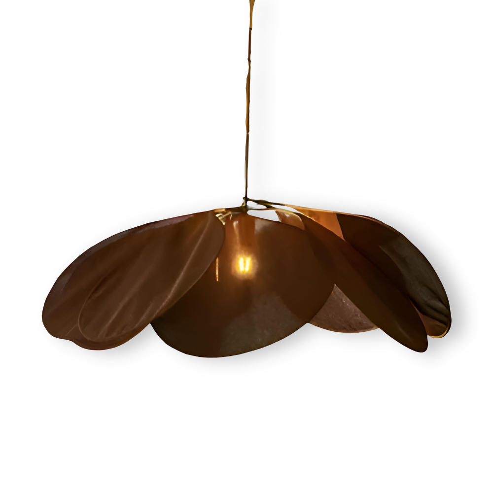 FloryVint Pendellampa - Vintage Blommig Tyghängande Lampa 12