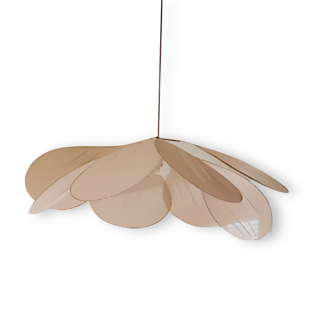 FloryVint Pendellampa - Vintage Blommig Tyghängande Lampa 9