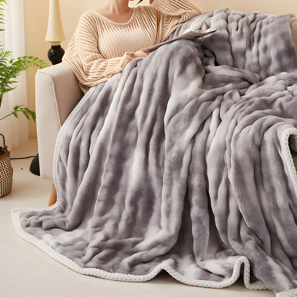 Mjuk Plysch Vinter Mysfilt - Ultra-mjuk, Bekväm Komfort för Kalla Nätter