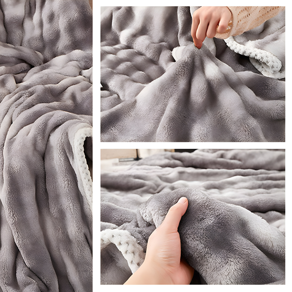 Mjuk Plysch Vinter Mysfilt - Ultra-mjuk, Bekväm Komfort för Kalla Nätter