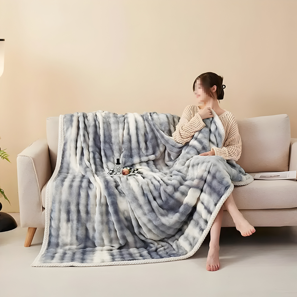 Mjuk Plysch Vinter Mysfilt - Ultra-mjuk, Bekväm Komfort för Kalla Nätter
