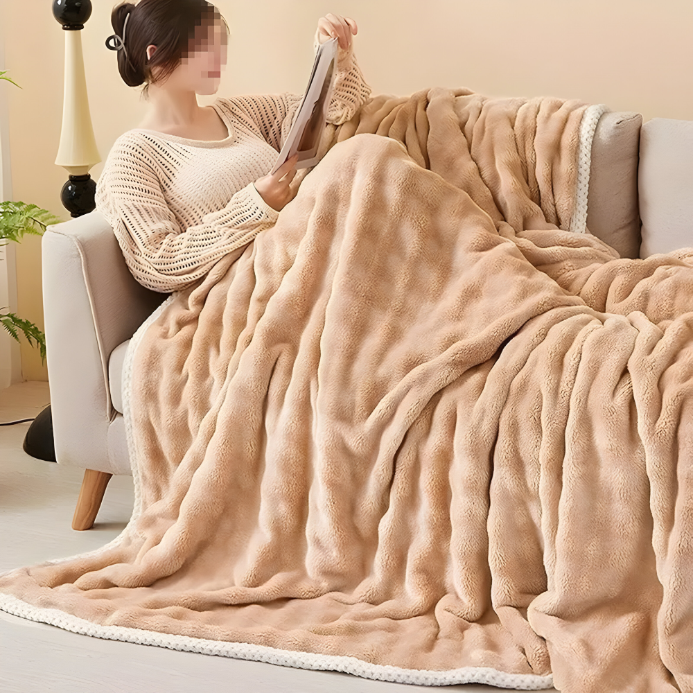 Mjuk Plysch Vinter Mysfilt - Ultra-mjuk, Bekväm Komfort för Kalla Nätter