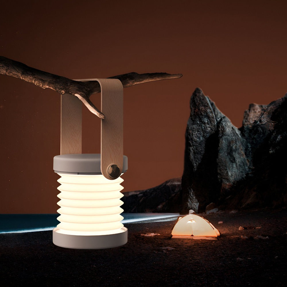 Modernt Ljus för Hemmet: Fällbar bordslampa - Snygg Design, Dimbar och Uppladdningsbar